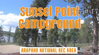 Sunset Point Campground  Lake Granby Colorado [upl. by Keon]