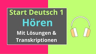 Hören A1 Start Deutsch 1  German Listening Exam A1 [upl. by Claudetta]