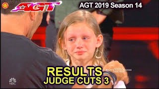 RESULTS JUDGE CUTS Week 3 Who Advanced to Live Show Americas Got Talent 2019 Judge Cuts AGT [upl. by Yslek270]