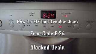 Bosch Error Code E24 Drain Problem  Easy FIX Resolved [upl. by Aneehc]