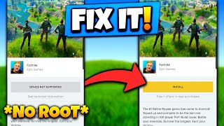 FORTNITE DEVICE NOT SUPPORTED FIX  WITH PROOF  NO ROOT [upl. by Ronalda]