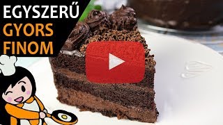 Csokoládétorta Csokitorta  Recept Videók [upl. by Ailama]