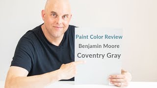 Benjamin Moore Coventry Gray Color Review [upl. by Trebron]