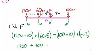 GCSE Physics  Moments worked examples [upl. by Niajneb988]