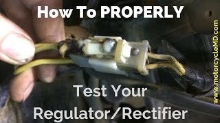 How To Test A RegulatorRectifier [upl. by Gamaliel]