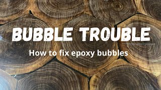 Epoxy Quick Tip How to fix epoxy bubbles [upl. by Hawken]