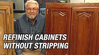 Refinish Kitchen Cabinets Without Stripping [upl. by Torre]