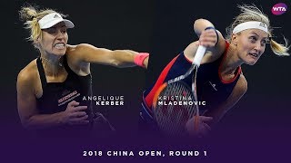 Angelique Kerber vs Kristina Mladenovic  2018 China Open Round One  WTA Highlights [upl. by Burkhard]