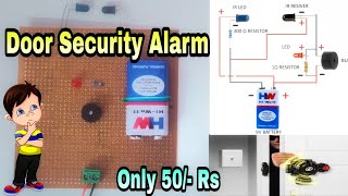 Electronic project  Simple Door Security alarm System  New Electrical project  Buzzer project [upl. by Ajiam]