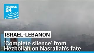 ‘Complete silence’ from Hezbollah regarding Nasrallahs fate • FRANCE 24 English [upl. by Ahsetel345]