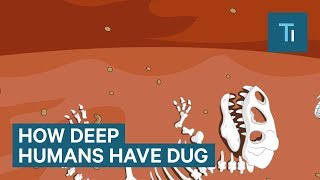 Incredible Animation Shows How Deep Humans Have Dug [upl. by Gualterio]