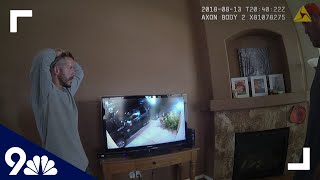 RAW Chris Watts reacts to neighbors surveillance footage [upl. by Broucek]