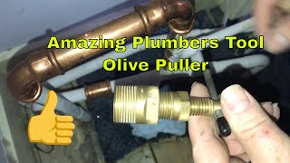 Monument Olive puller How to Remove a Copper Olive [upl. by Nuahsel]