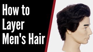 How to Layer Mens Hair  TheSalonGuy [upl. by Magnolia]