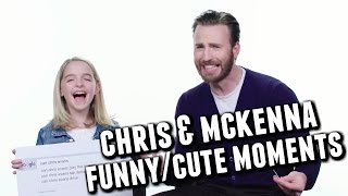 Chris Evans and Mckenna Grace FunnyCute Moments [upl. by Studnia964]