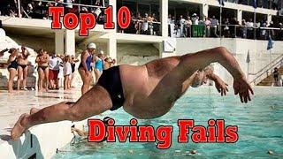 Top 10 diving fails  diving board fails [upl. by Winthrop617]