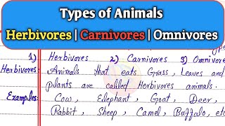 Types of Animals and their examples  classification of animals [upl. by Morena]