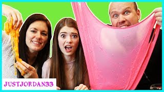 Mom vs Dad SLIME CHALLENGE  JustJordan33 [upl. by Vizzone83]