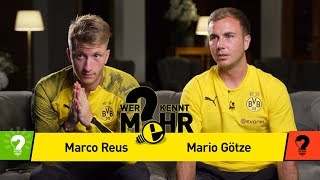 Marco Reus vs Mario Götze  Who knows more  The BVBDuelRevenge [upl. by Loresz]