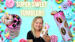 Sublimation AND Epoxy Tumbler  Super Sweet Tumbler Tutorial [upl. by Edi920]