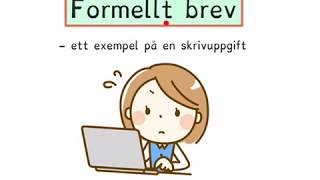 Ett formellt brev  ett exempel [upl. by Anidan538]