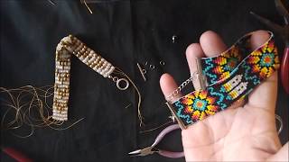 Bead Loom Bracelet Finishes [upl. by Rimaj]