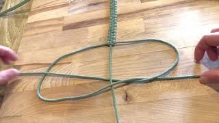 Comment faire un noeud plat macramé  Tuto [upl. by Arriec]