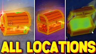 ALL TREASURE CHEST LOCATIONS All Coordinates in FISCH ROBLOX [upl. by Mcafee]