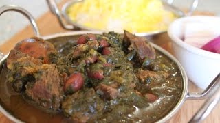 Ghormeh Sabzi Video Qormeh Sabzi Persian Herb Stew Persian Sabzi Recipe [upl. by Rocca]