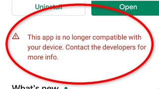 How To Fix  This App Is No Longer Compatible With Your Device Error On Google Playstore  Fortnite [upl. by Emerald]