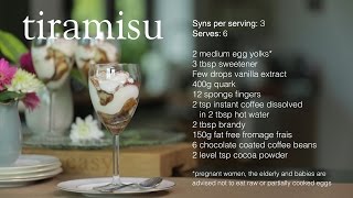 Slimming World Tiramisu recipe  3 Syns per serving [upl. by Aimo]