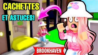 DE NOUVELLES CACHETTES SECRETES ET HACKS DANS BROOKHAVEN ROBLOX BROOKHAVEN RP [upl. by Rodnas985]