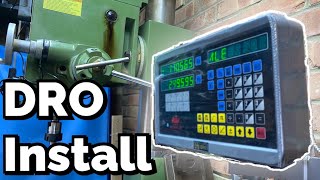 Installing a DRO on the Mill [upl. by Nuawaj]