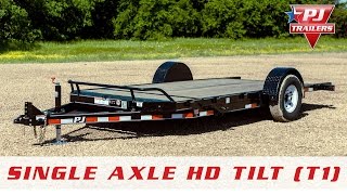 PJ Single Axle HD Tilt T1 Introduction [upl. by Vanni503]