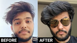 Mens Hair Care Routine for Longer and Thicker Hair  8 Hair Care Tips  🇮🇳 [upl. by Htomit]