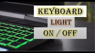 How to turn on  off keyboard backlight of laptop  Dell Inspiron 15 3000  HP laptop  In 1 min [upl. by Nosduh]