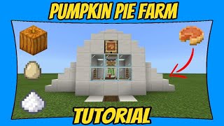 How To Build A Pumpkin Pie Farm Minecraft Bedrock Edition [upl. by Eniluap]