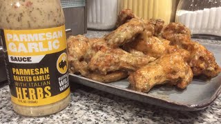 Parmesan Garlic Wings Using Buffalo Wild Wings Sauce [upl. by Venetis511]