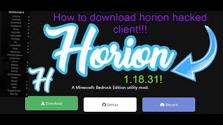 how to installuse horion client 11922tutorial LIVE [upl. by Crow414]