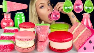 ASMR EDIBLE WATER BOTTLE NO PLASTIC HOW TO MAKE GAINT POPPING BOBA FAIL WATERMELON MUKBANG 먹방 꿀벌 [upl. by Eenet603]