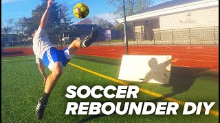 Soccer DIY Rebounder  Create Your Own Rebounder For CHEAP [upl. by Rimidalg]