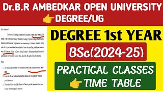 BSc 1st Year Practical Classes in DR BR Ambedkar Open UniversityStudentUpdates247 [upl. by Mariellen519]