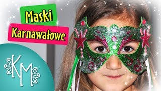 Maski Karnawałowe  Maski Weneckie dla Dzieci  Kreatywna Mama [upl. by Qulllon]