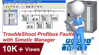 How to troubleshoot Profibus Faults using SIMATIC MANAGER [upl. by Dannica249]