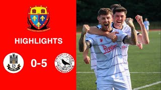 Caerleon 05 Cwmbrân Town  Gwent FA Senior cup  Quarter final highlights [upl. by Hakeber905]