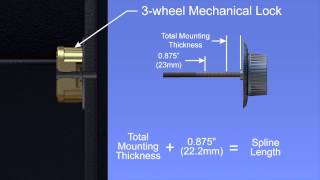 LA GARD Mechanical Lock 3390  How to Install [upl. by Aissatsan]