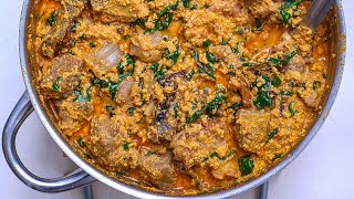 How To Cook Egusi Soup  Frying Method  Foodace Egusi Soup recipe [upl. by Lesirg]