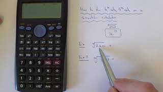 How To Do 4th Roots and 5th Roots On A Casio Calculator Higher Roots [upl. by Arbrab]