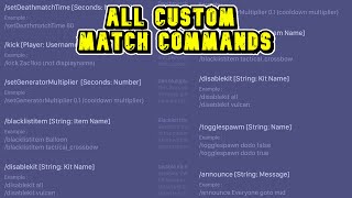 All Custom Match Commands Roblox Bedwars [upl. by Amrak]