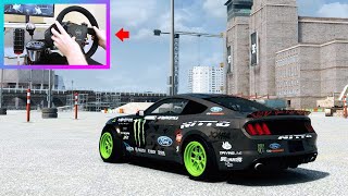 GYMKHANA MONSTER ENERGY RTR MUSTANG STEERING WHEEL  Assetto Corsa [upl. by Anitra]